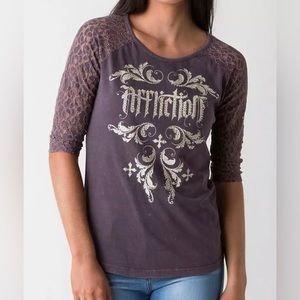 NWT Affliction Jocelyn 3/4 Top